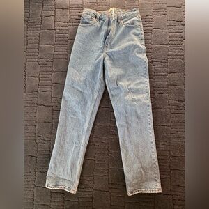 abercrombie 90’s straight jeans ultra high rise